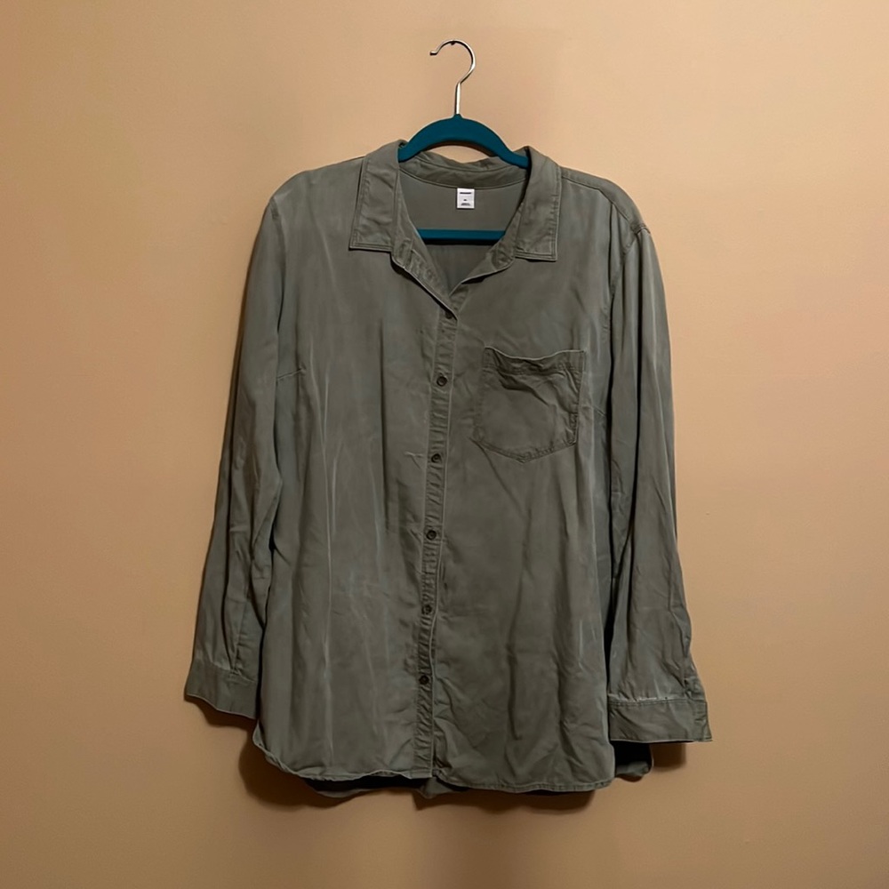 Old navy, olive green button down